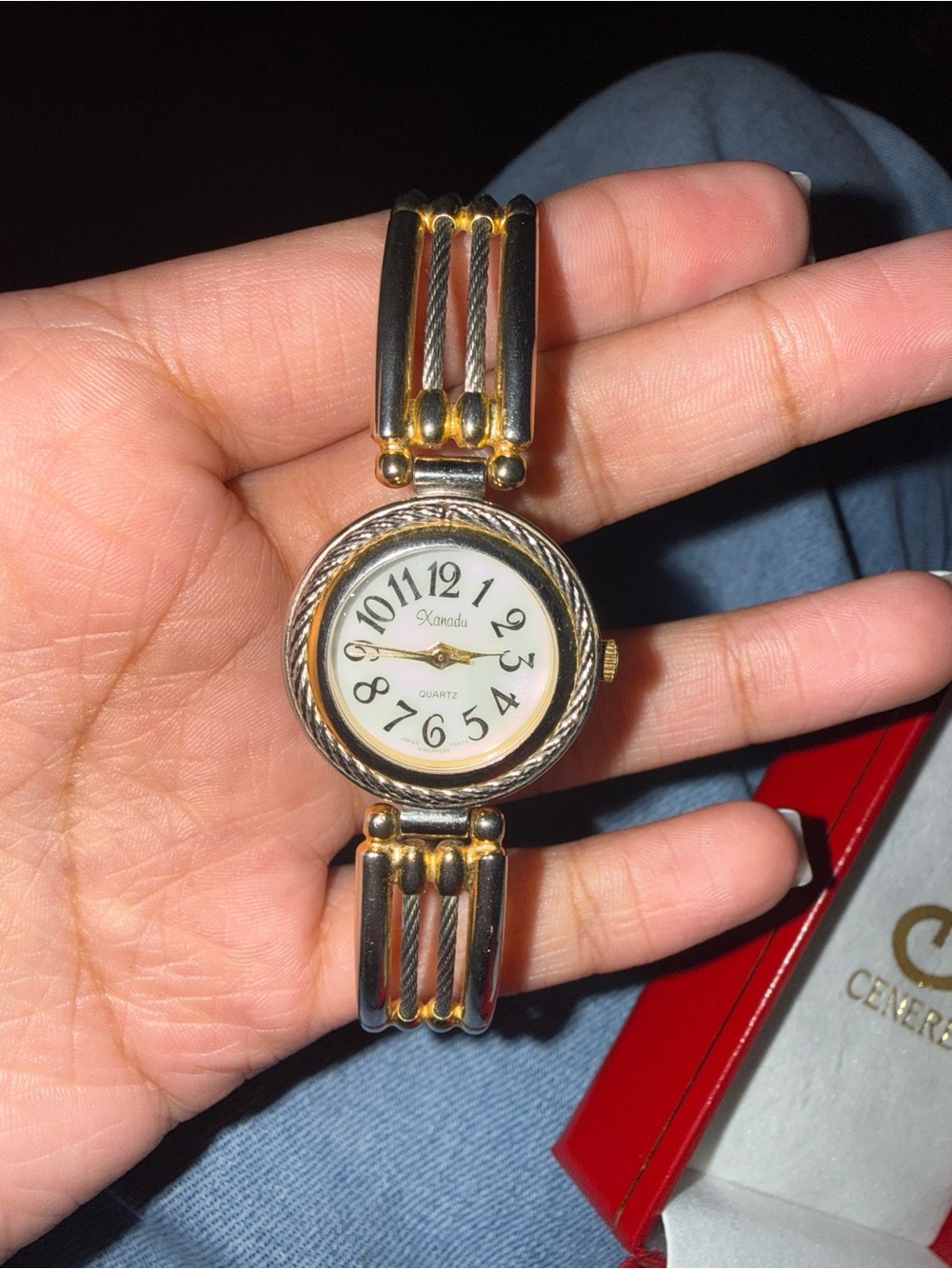 Vintage Xanadu Two Tone Cable Watch